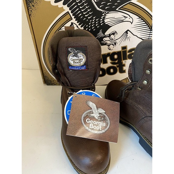 Georgia boot comfort core Work Boots G8863 New in box brown leather 8.5 w. main image 8